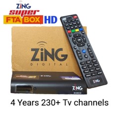 Zing Super FTA Box 4 Year FREE - 2 In1 HD Set Top Box